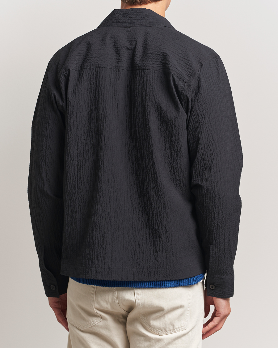 Homme | Manteaux Et Vestes | NN07 | Alban Seersucker Shirt Jacket Black