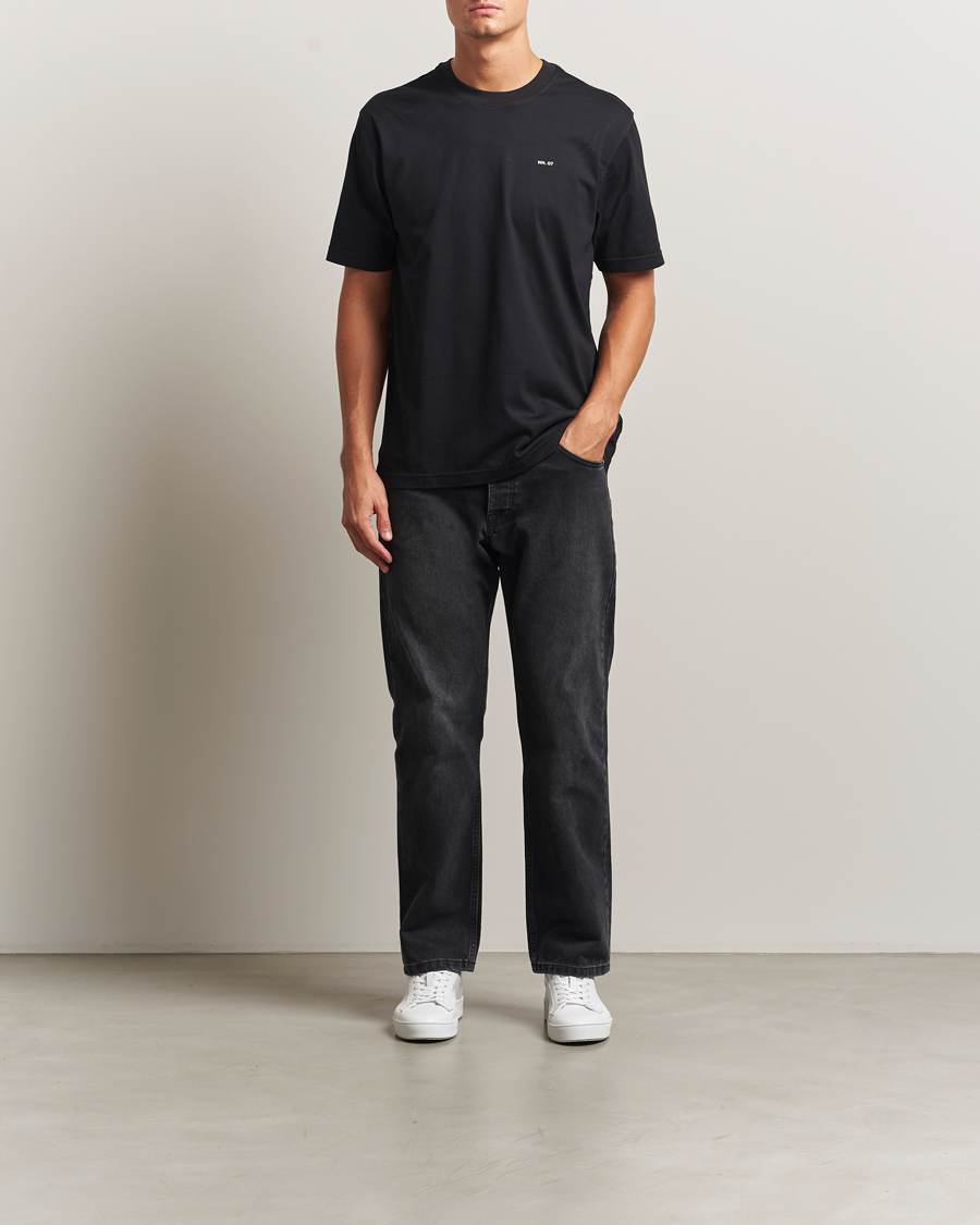 Homme | T-shirts | NN07 | Abel Logo Crew Neck T-Shirt Black