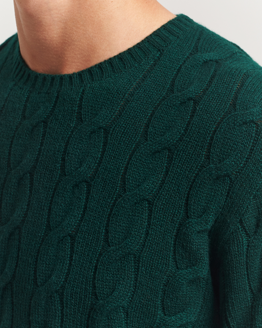 Homme | Pulls Et Tricots | Ralph Lauren Purple Label | Cashmere Cable Sweater Moss Agate