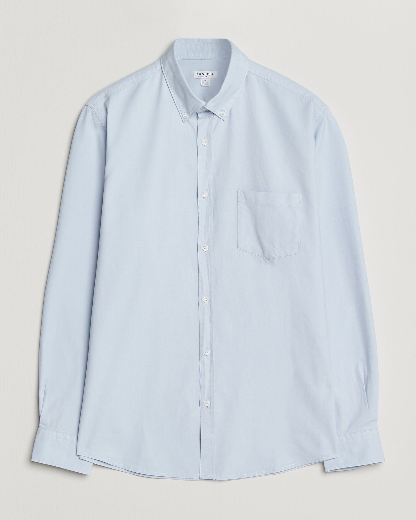 Homme | Chemises | Sunspel | Oxford Button Down Shirt Light Blue
