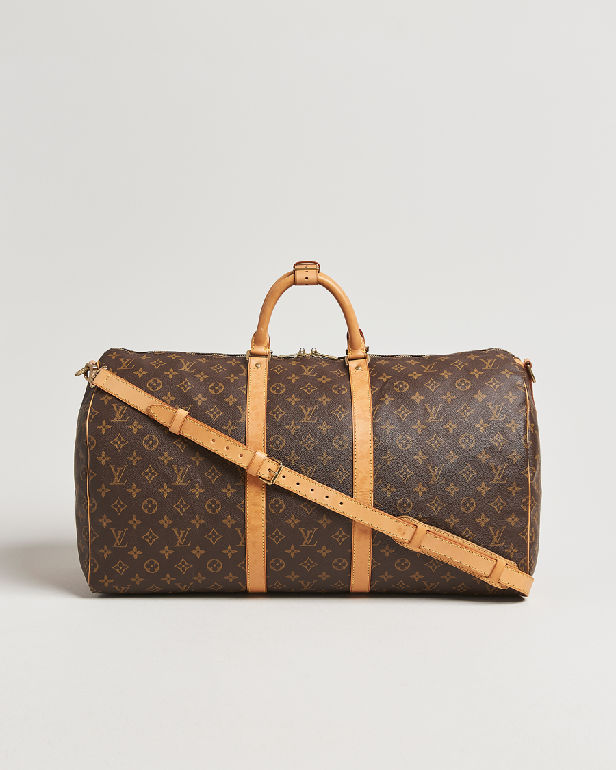 Homme | Louis Vuitton Pre-Owned Keepall Bandoulière 55 Monogram | Louis Vuitton Pre-Owned | Keepall Bandoulière 55 Monogram