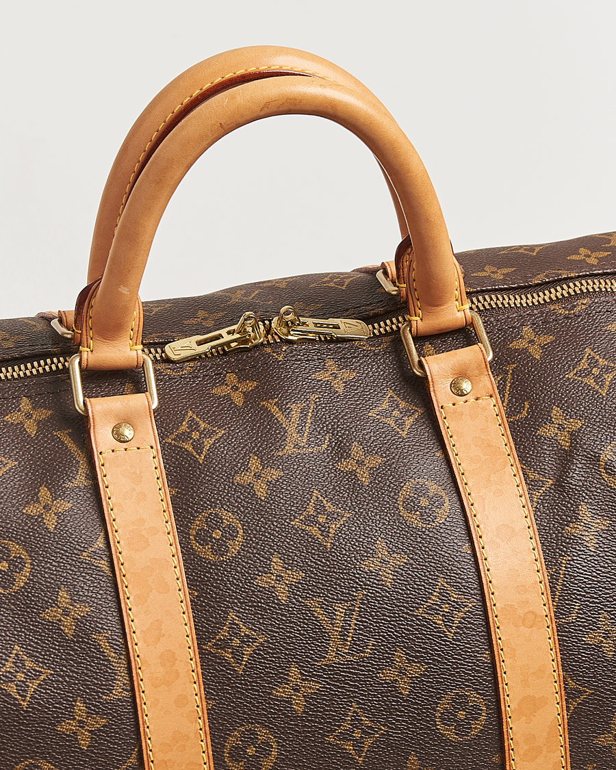 Homme | Louis Vuitton Pre-Owned Keepall Bandoulière 55 Monogram | Louis Vuitton Pre-Owned | Keepall Bandoulière 55 Monogram