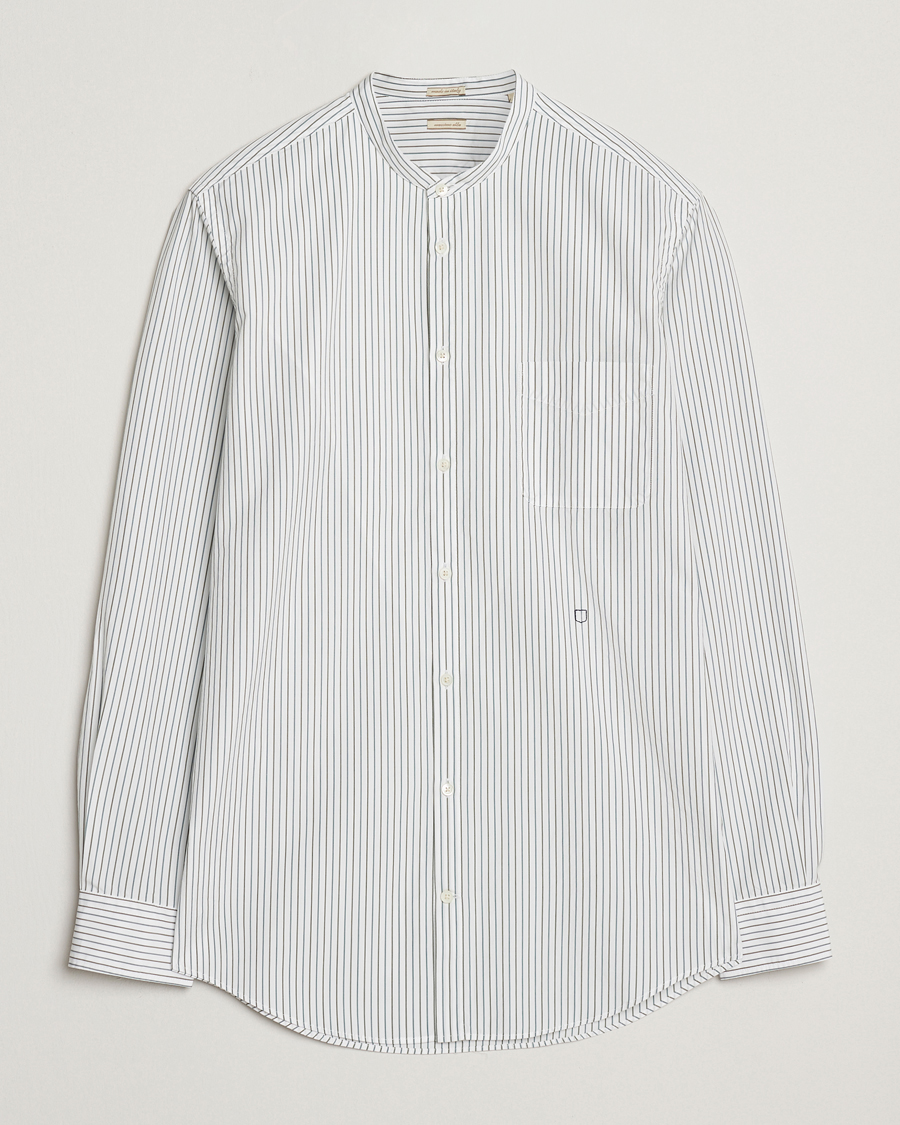 Homme | Chemises | Massimo Alba | Noto Guru Collar Shirt White/Green
