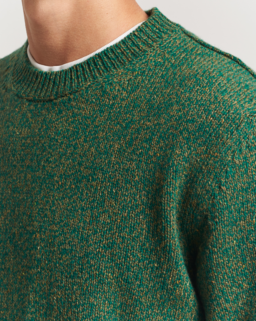 Homme | Pulls Et Tricots | Massimo Alba | Wool Mouline Sweater Green