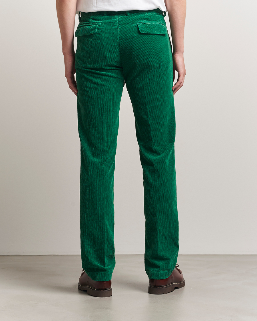 Homme | Pantalons | Massimo Alba | Ionio Pleated Corduroy Pants Green