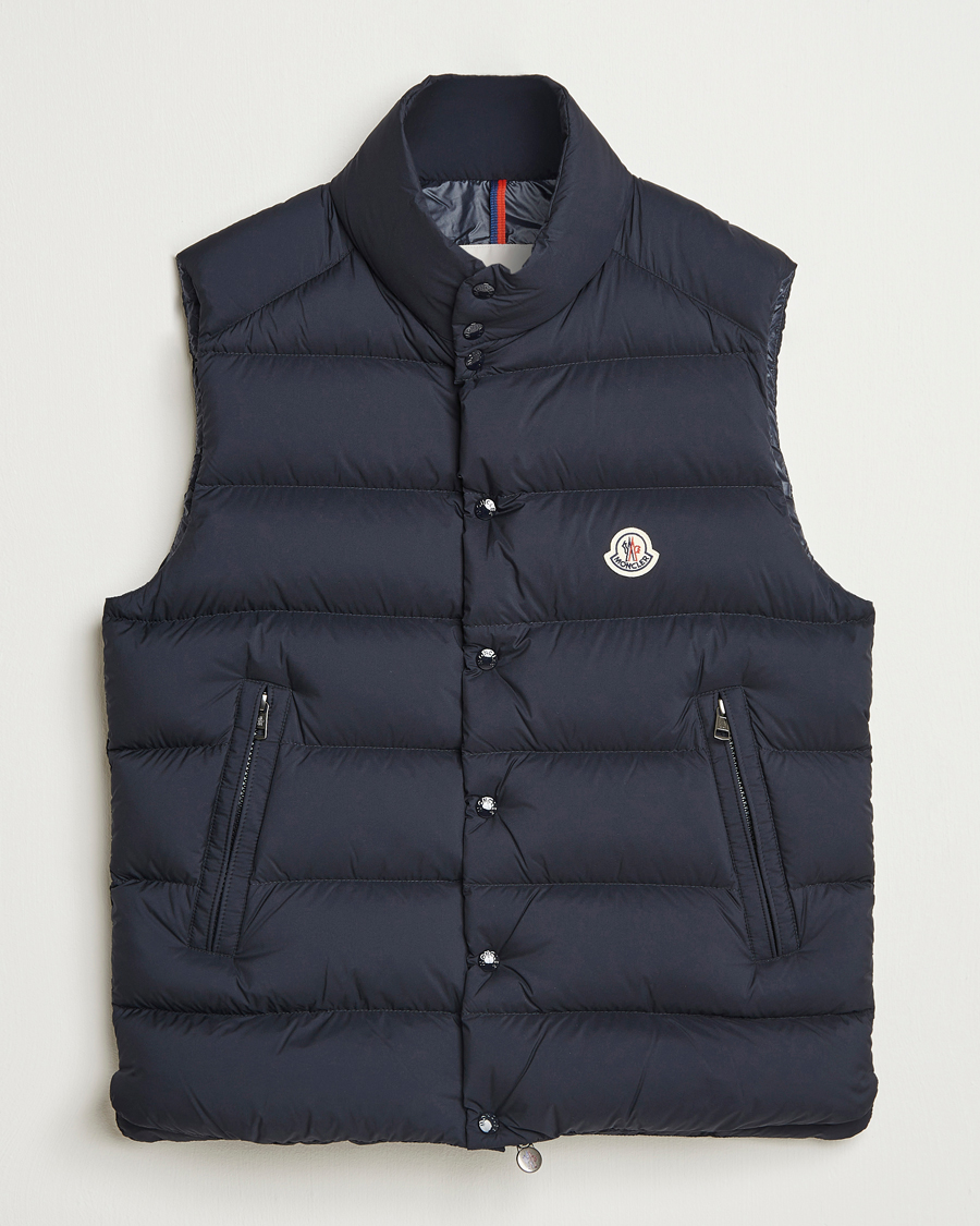 Homme | Manteaux Et Vestes | Moncler | Tibb Matte Down Vest Navy