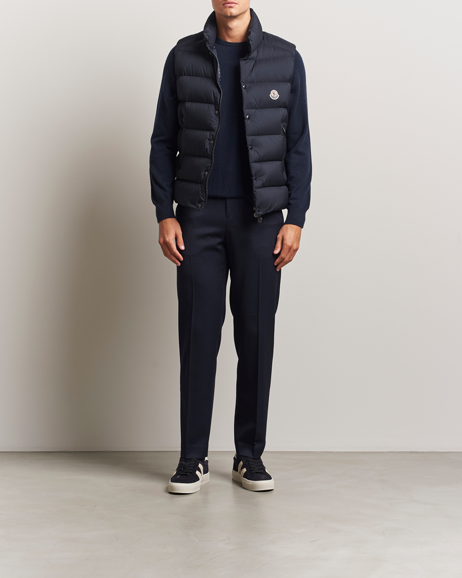 Homme | Manteaux Et Vestes | Moncler | Tibb Matte Down Vest Navy