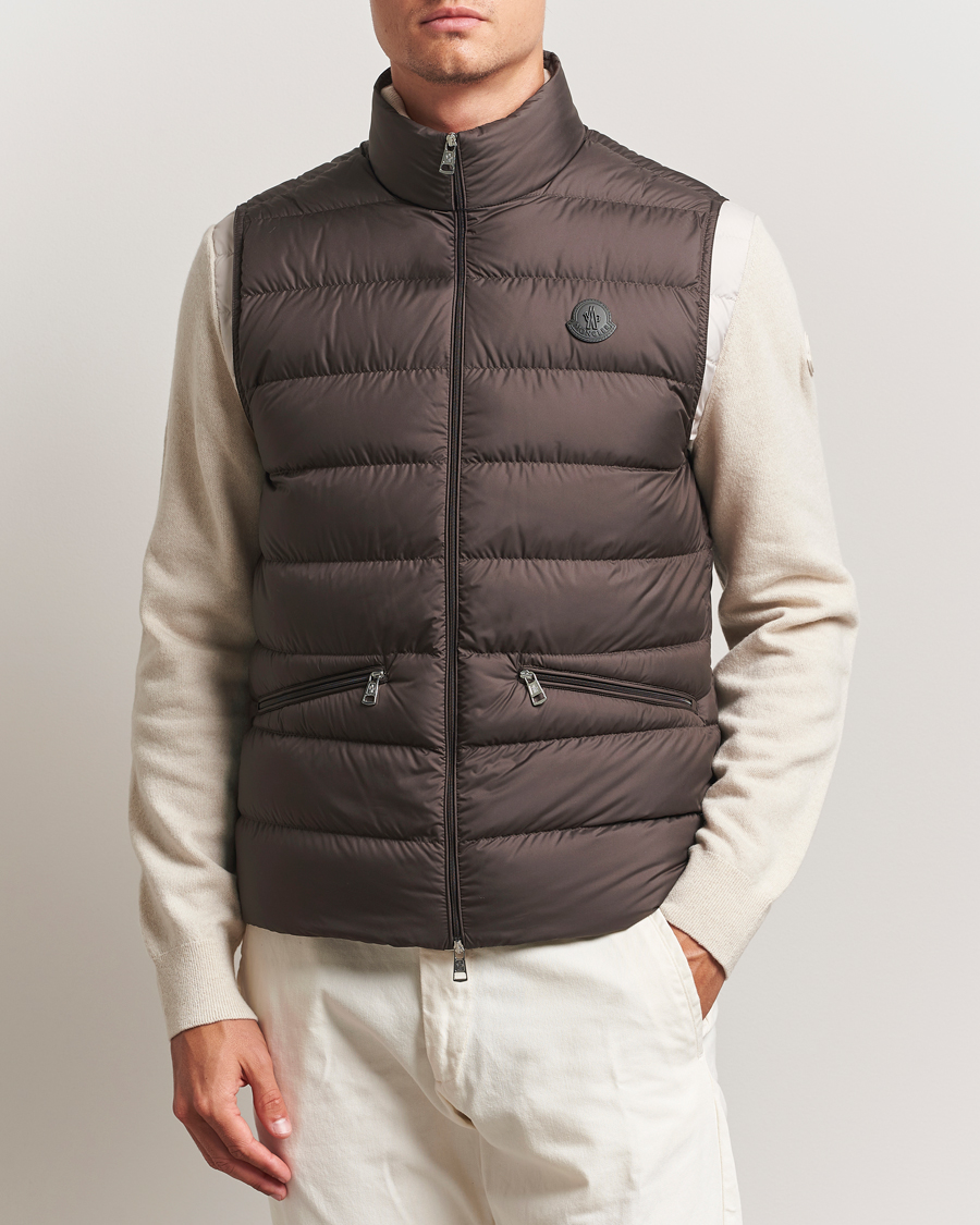Homme | Manteaux Et Vestes | Moncler | Treompan Down Vest Brown