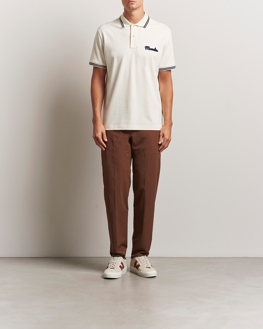 Homme | Polos | Moncler | Vintage Logo Polo Off White