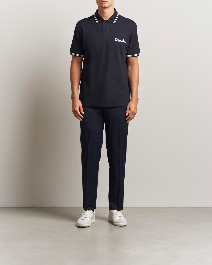 Homme | Polos | Moncler | Vintage Logo Polo Navy
