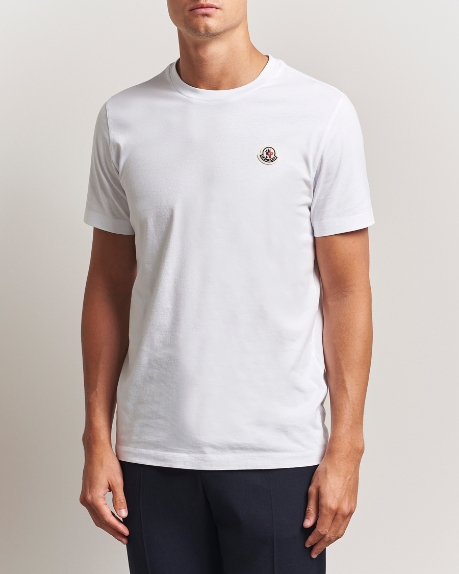 Moncler 3-Pack Logo T-Shirt White - Acheter Moncler CareOfCarl.fr.