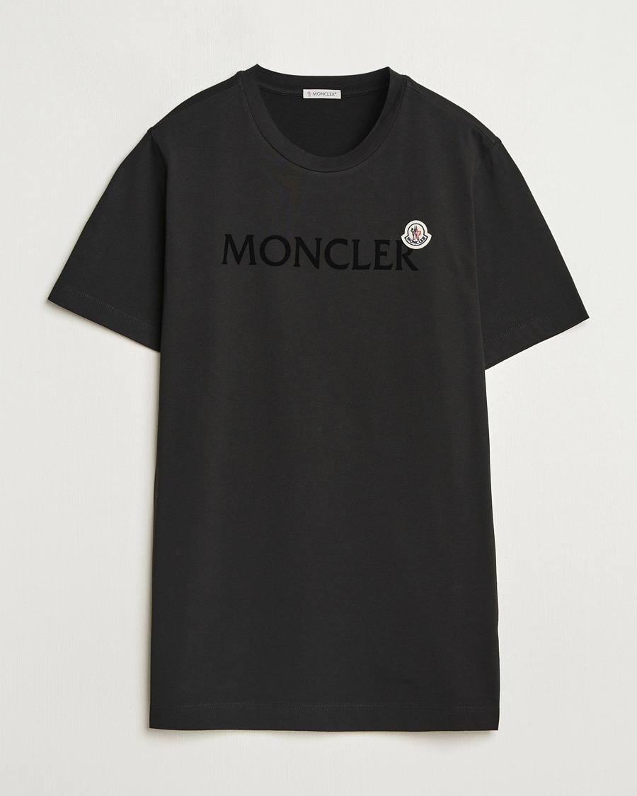 Homme | T-shirts | Moncler | Lettering Logo T-Shirt Black