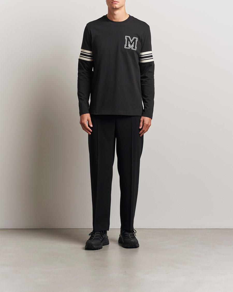 Homme | T-shirts | Moncler | Archive Logo Long Sleeve T-Shirt Black