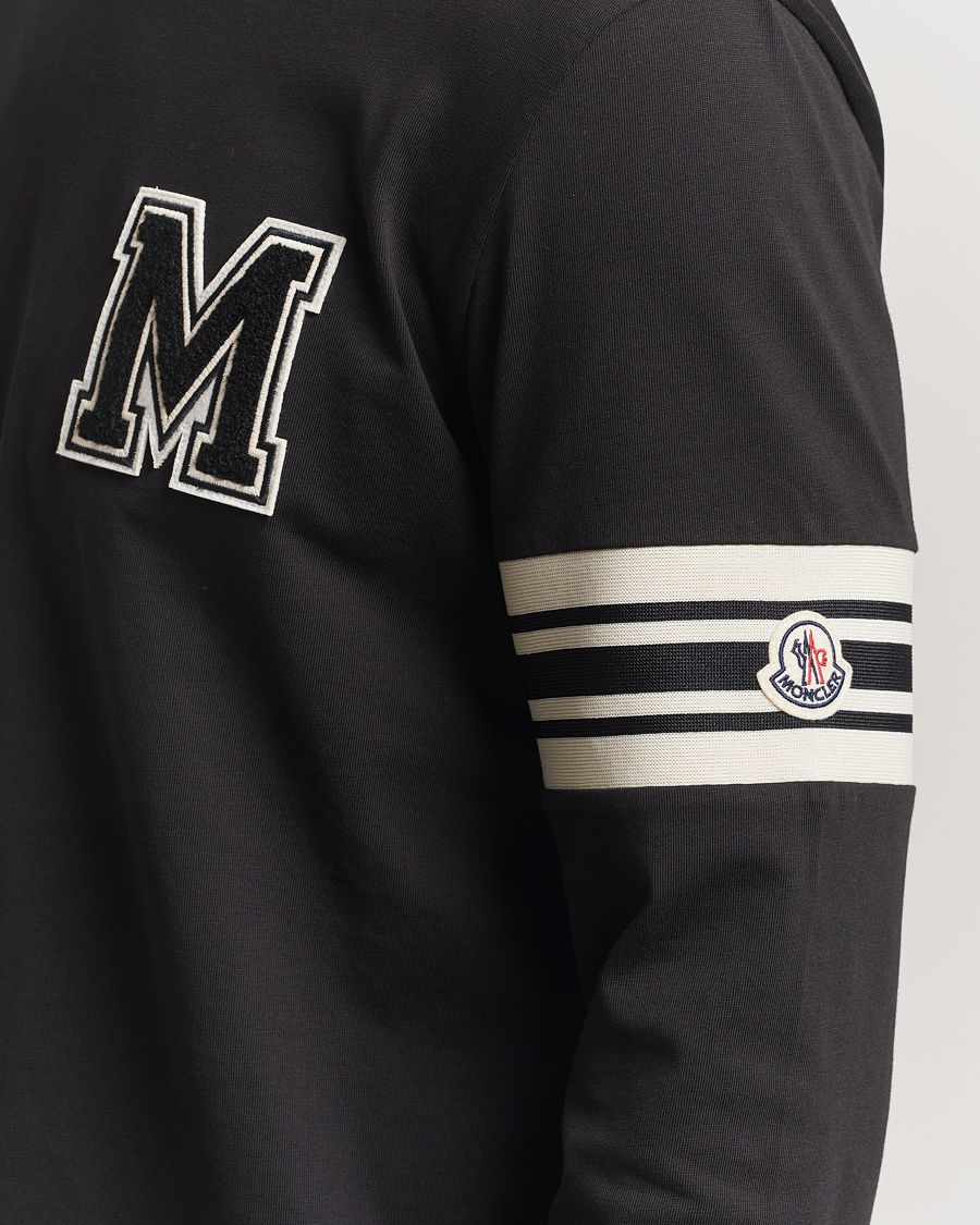 Homme | T-shirts | Moncler | Archive Logo Long Sleeve T-Shirt Black