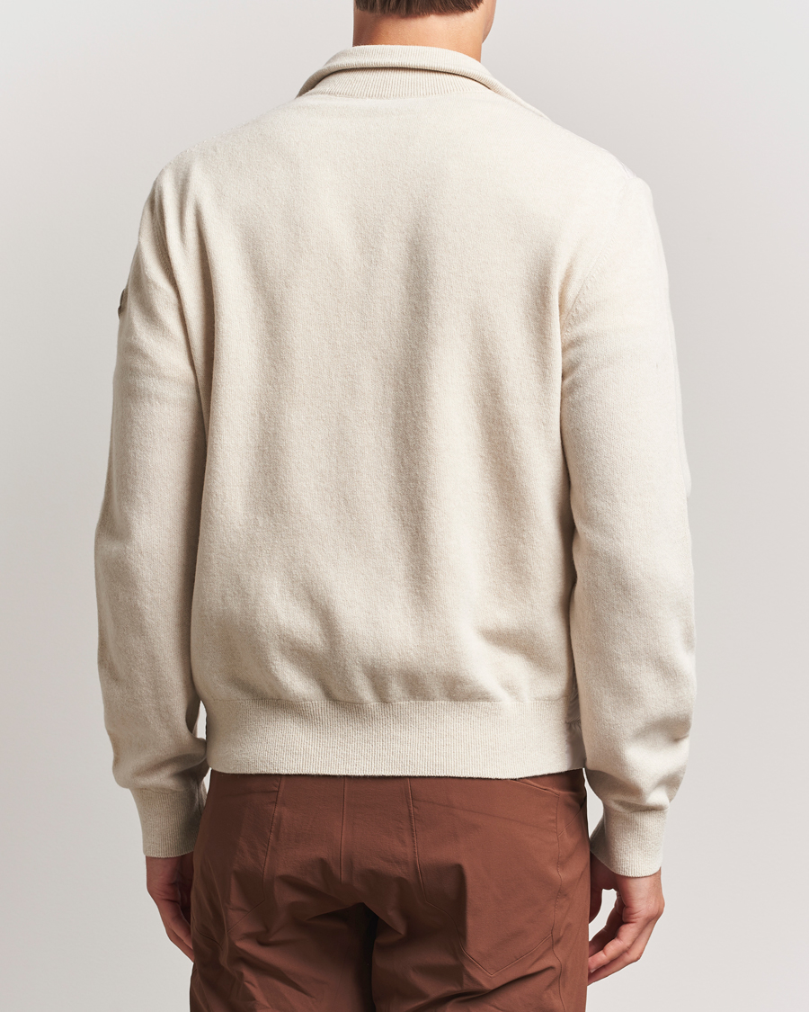 Homme | Pulls Et Tricots | Moncler | Full Zip Padded Cardigan Off White