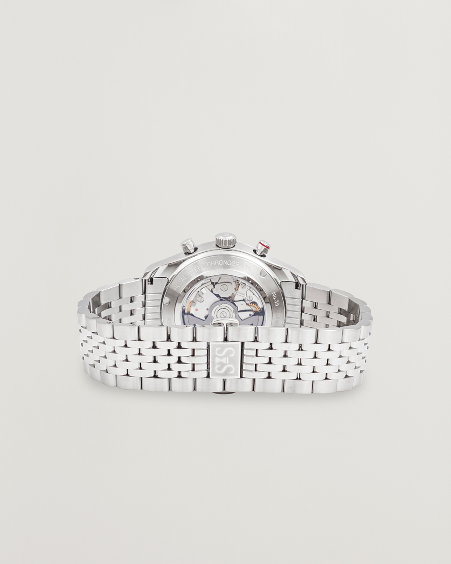 Homme | Sjöö Sandström Royal Steel Chronograph 40mm Black Dial | Sjöö Sandström | Royal Steel Chronograph 40mm Black Dial