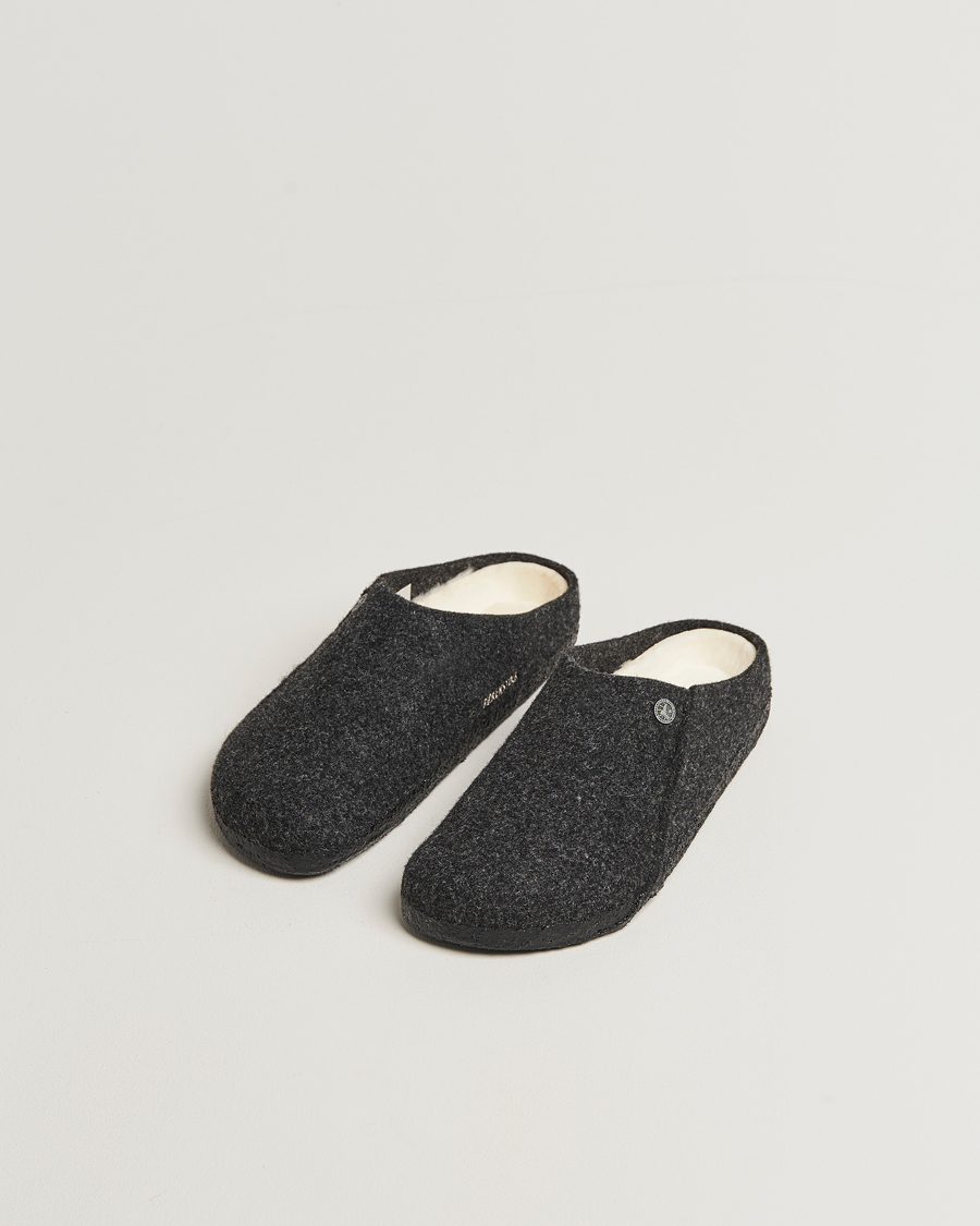 Homme | Sandales Et Mules | BIRKENSTOCK | Zermatt Shearling Wool Felt Anthracite