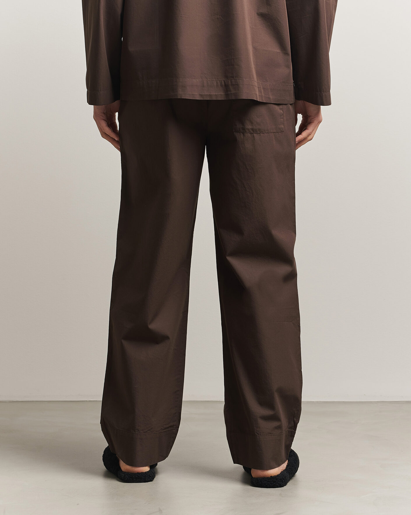 Homme | Peignoirs Et Pyjamas | Tekla | Poplin Pyjama Pants Coffee