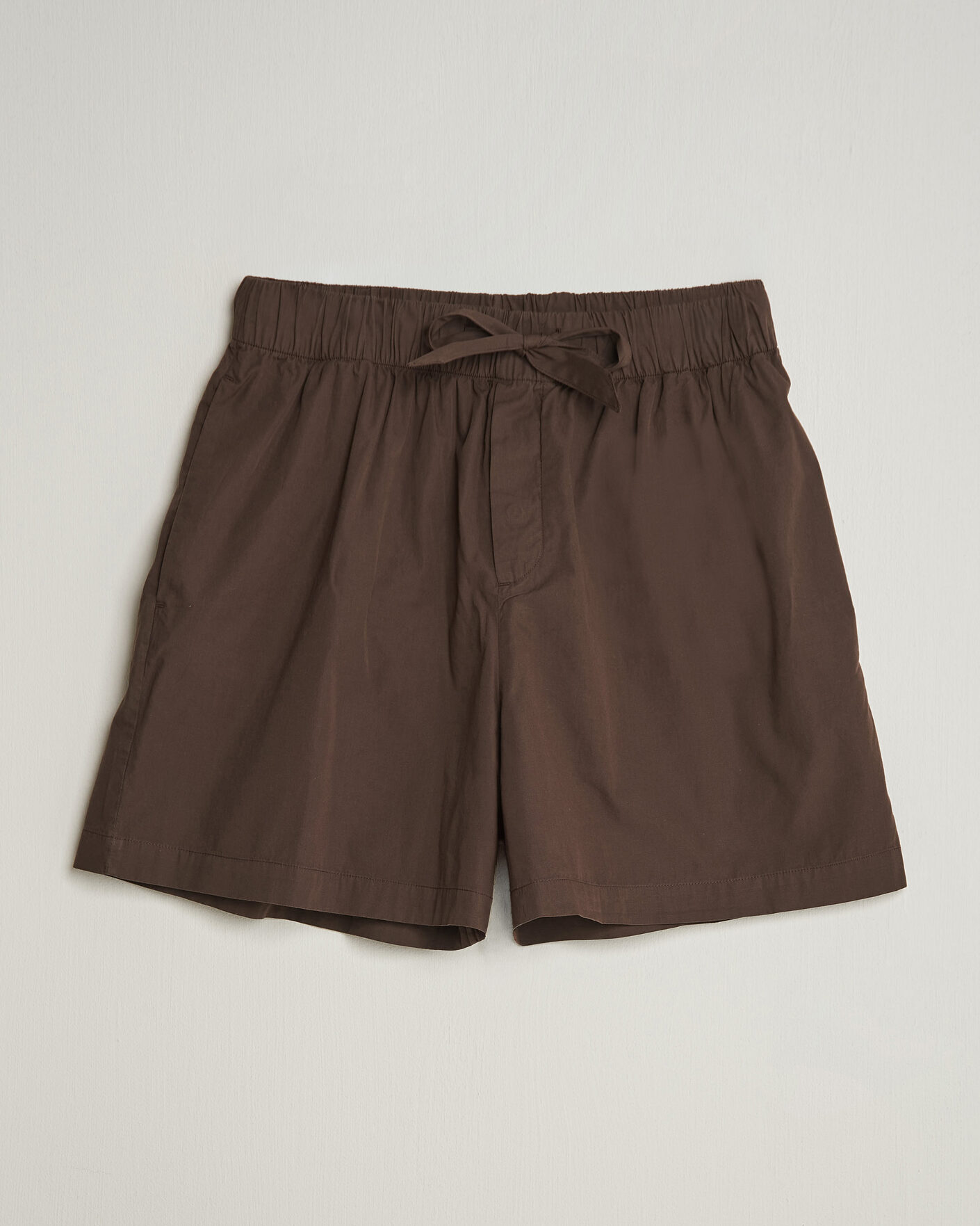 Homme | Peignoirs Et Pyjamas | Tekla | Poplin Pyjama Shorts Coffee