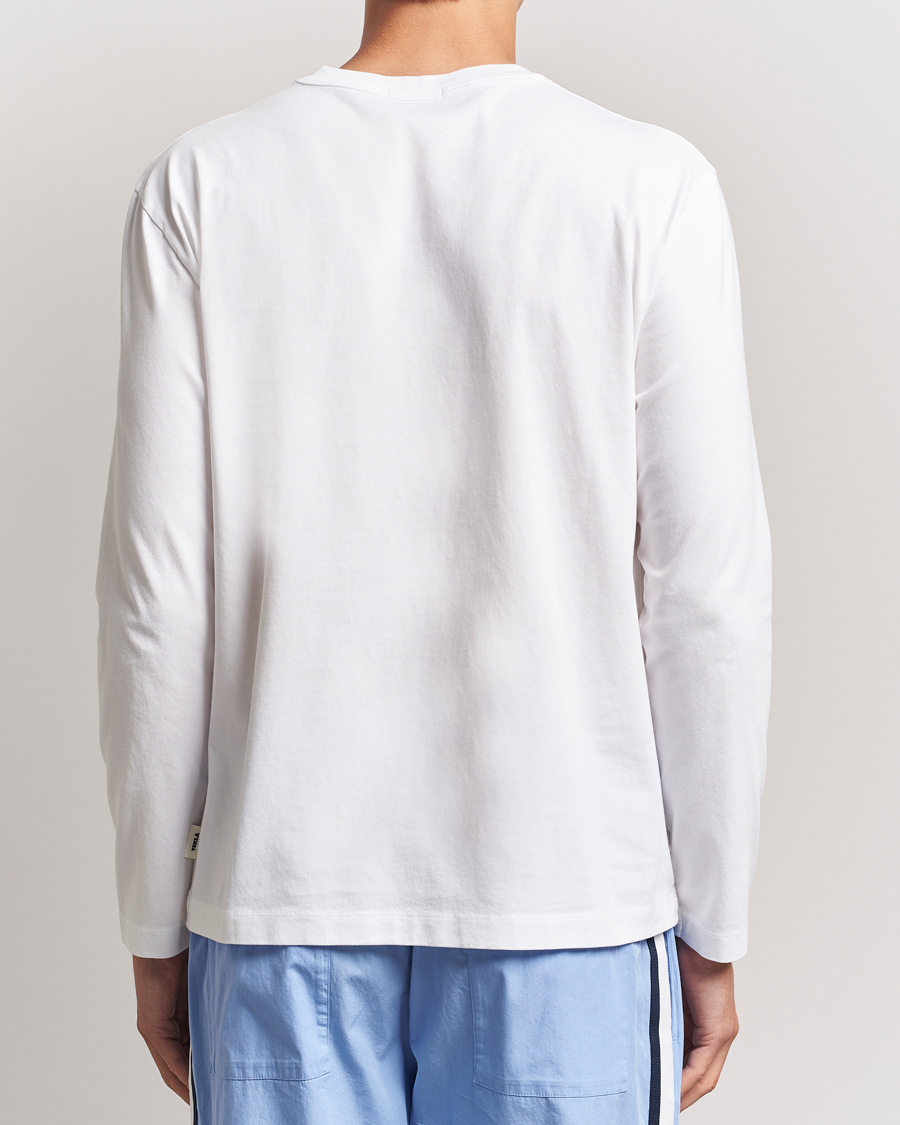 Homme | T-shirts | Tekla | Organic Cotton Long Sleeve T-Shirt White
