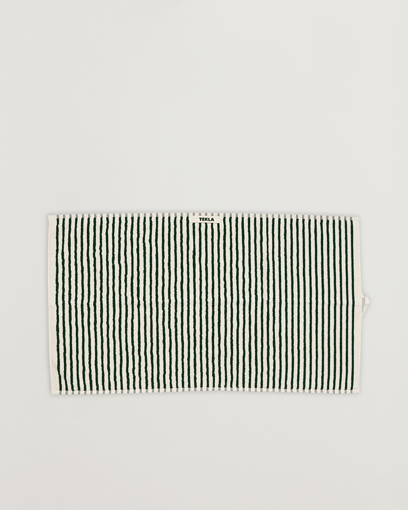 Homme | Tissus | Tekla | Organic Terry Hand Towel Racing Green Stripes