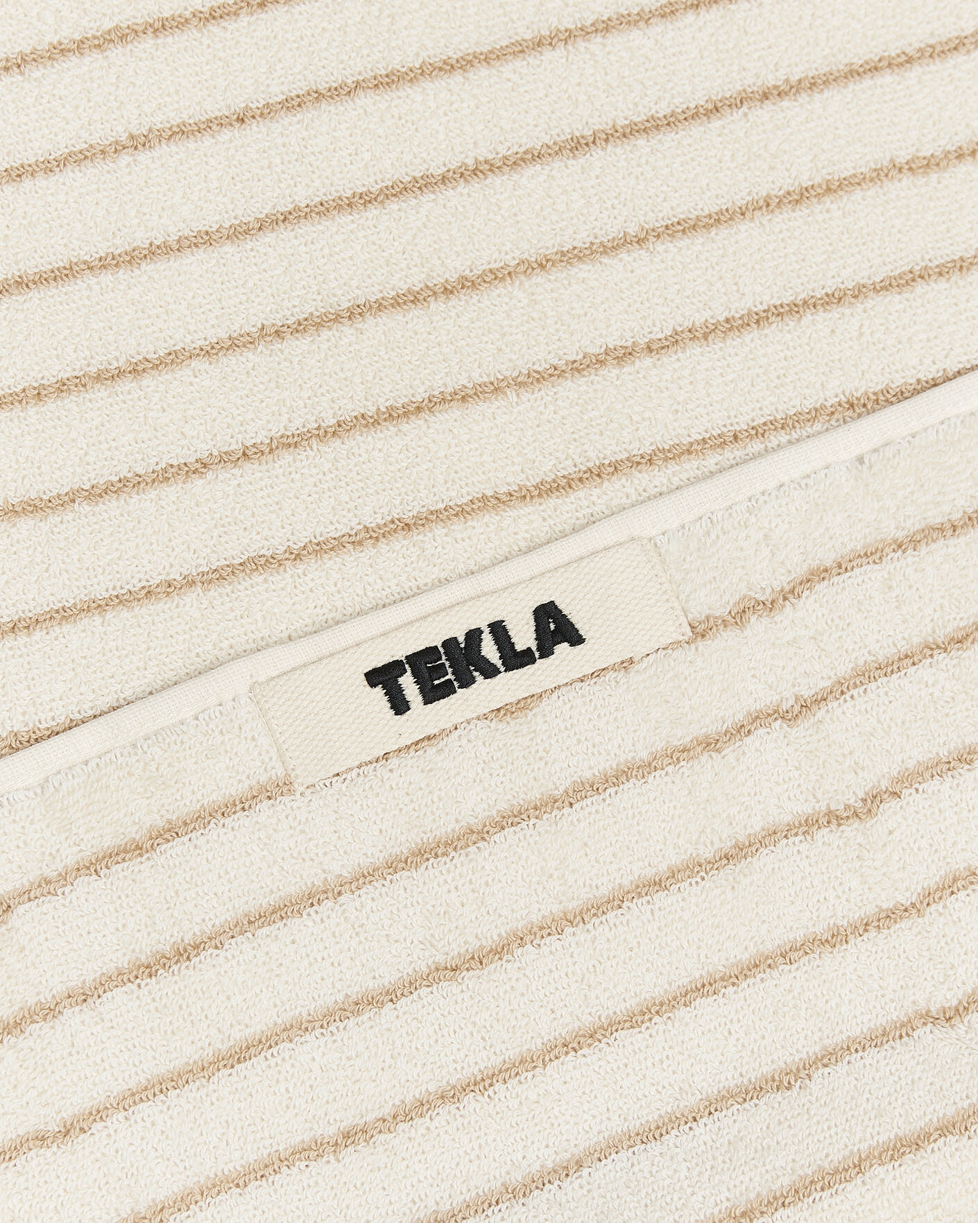 Homme | Tissus | Tekla | Organic Terry Hand Towel Sienna Stripes