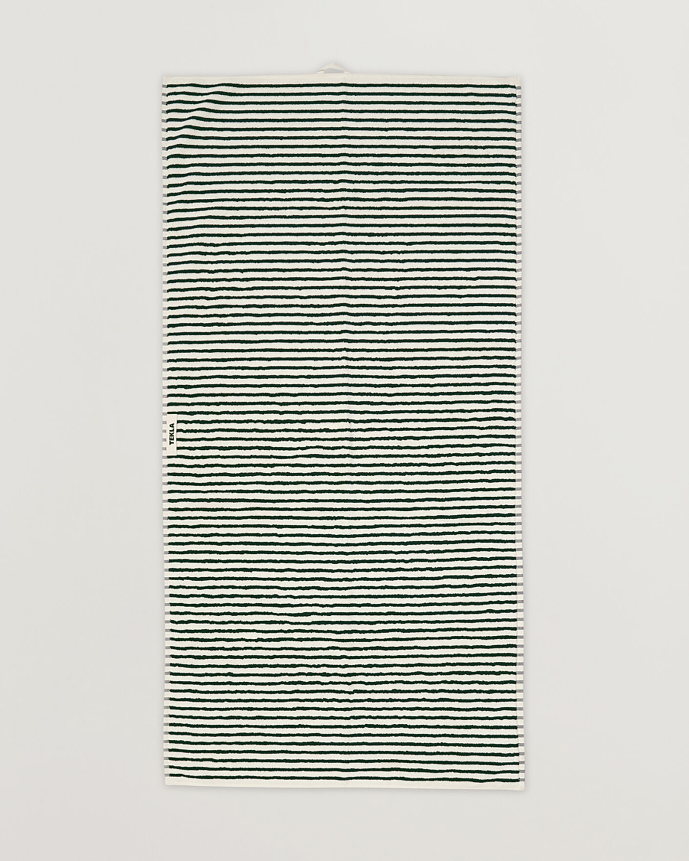 Homme | Tissus | Tekla | Organic Terry Bath Towel Racing Green Stripes