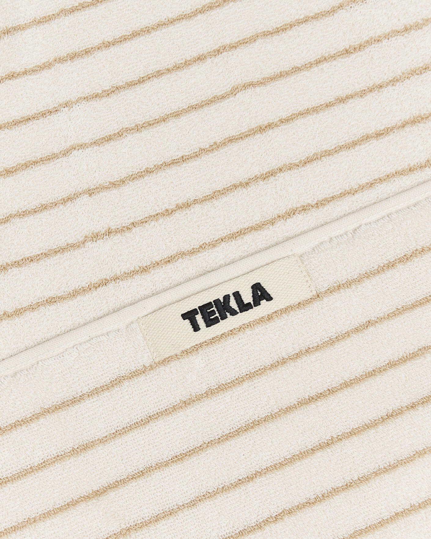 Homme | Tissus | Tekla | Organic Terry Bath Towel Sienna Stripes
