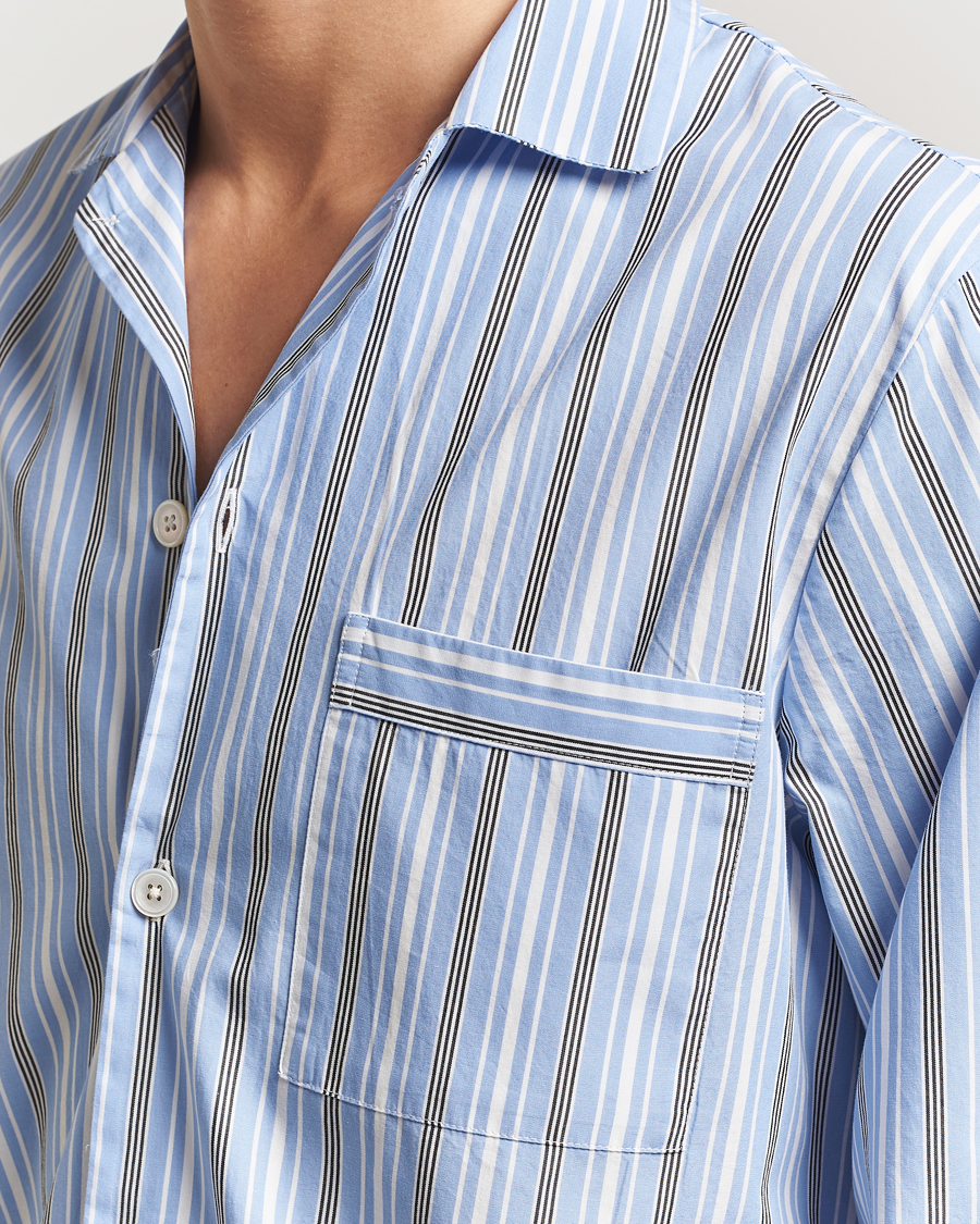 Homme | Peignoirs Et Pyjamas | Tekla | Poplin Pyjama Shirt Stave Stripes