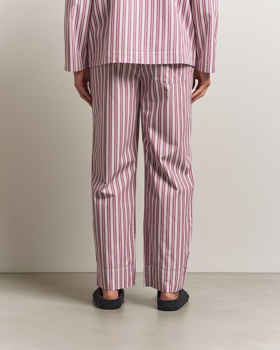 Homme | Peignoirs Et Pyjamas | Tekla | Poplin Pyjama Pants Rhubarb Stripes