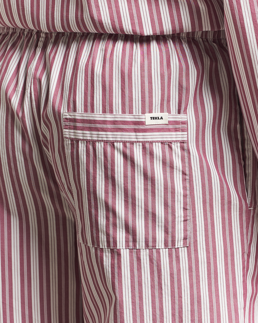 Homme | Peignoirs Et Pyjamas | Tekla | Poplin Pyjama Pants Rhubarb Stripes