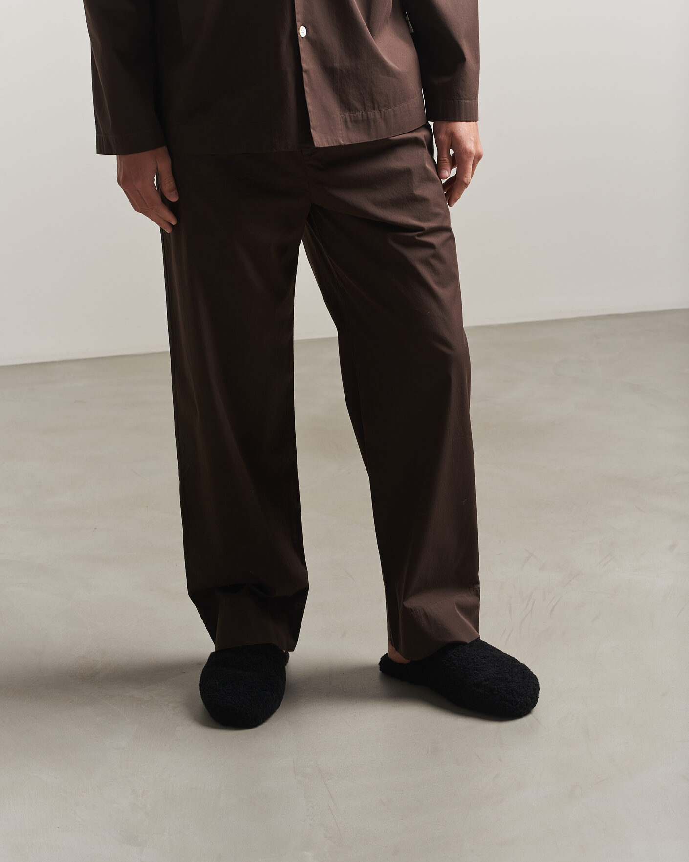 Homme | Sandales Et Mules | Tekla | Lambswool Shearling Slippers Black