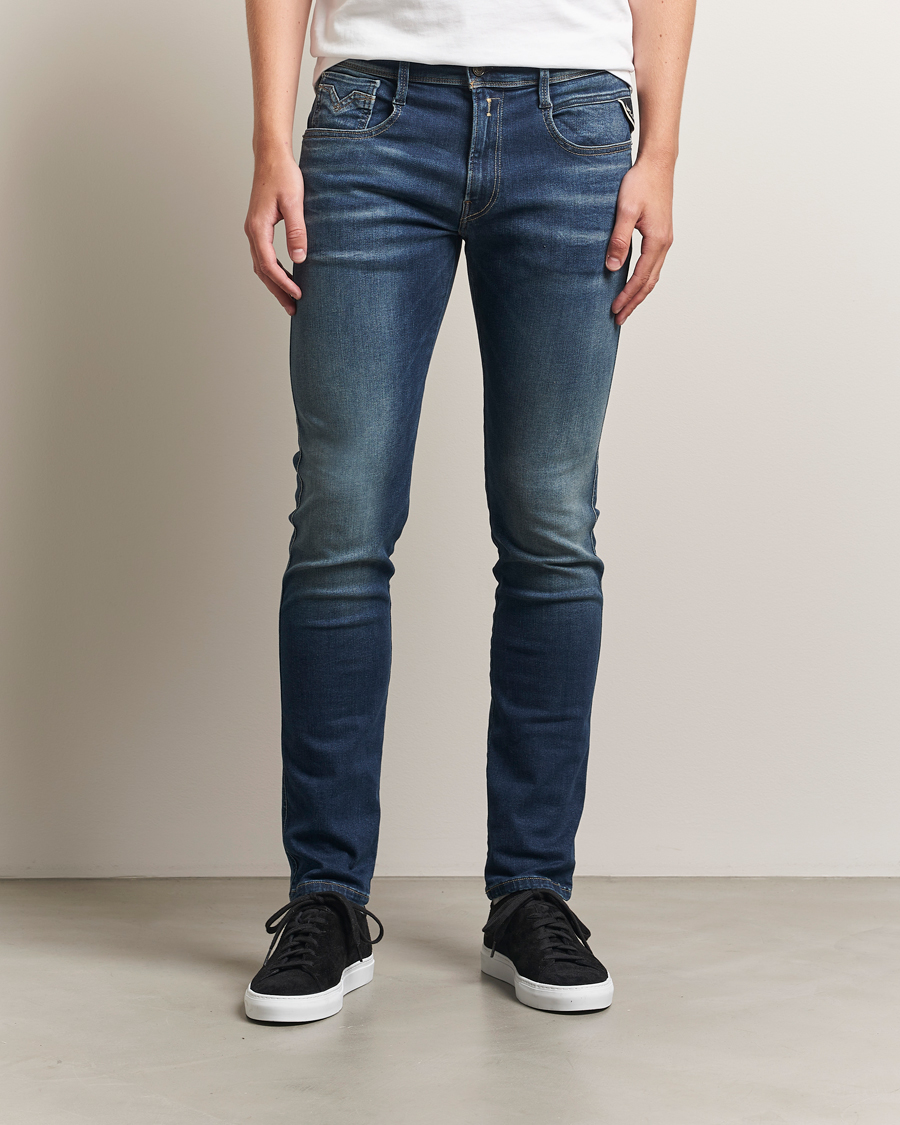 Homme | Pantalons | Replay | Anbass Hyperflex Dust Jeans Dark Blue