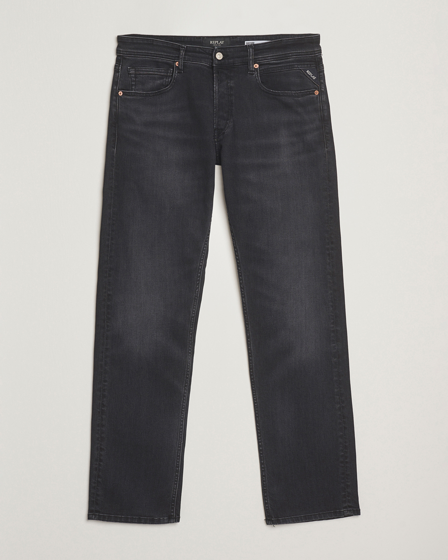 Homme | Jeans | Replay | Grover Super Stretch DNA Jeans Washed Black