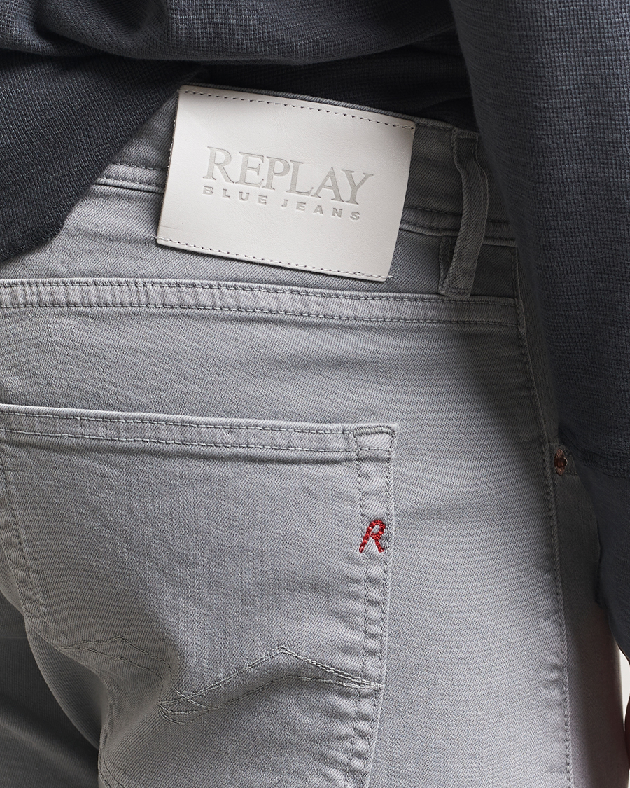 Homme | Pantalons | Replay | Grover Bullstretch 5-Pocket Pants Light Grey