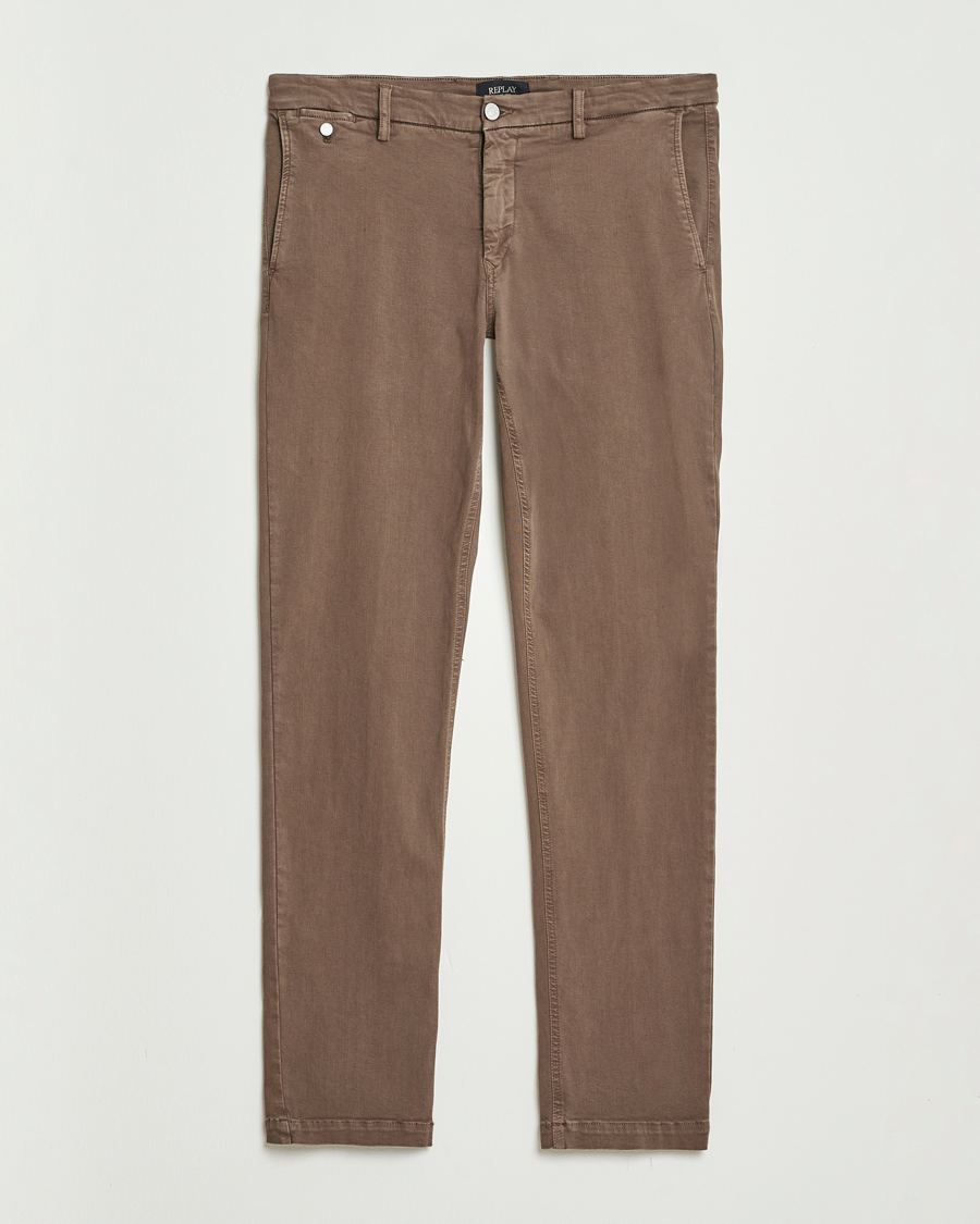 Homme | Pantalons | Replay | Benni Hyperflex X-Lite Chinos Brown