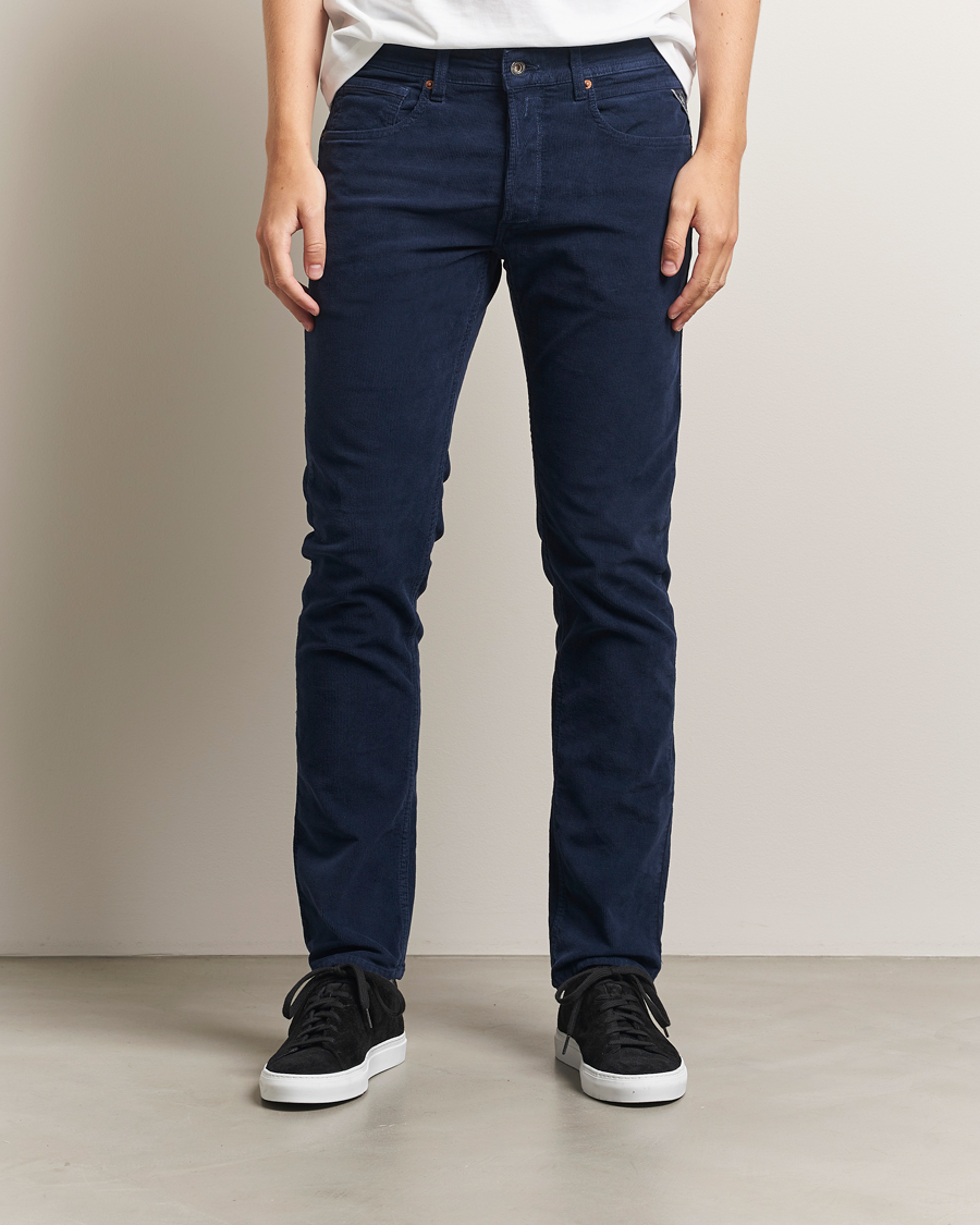 Homme | Pantalons | Replay | Grover Corduroy 5-Pocket Pants Navy