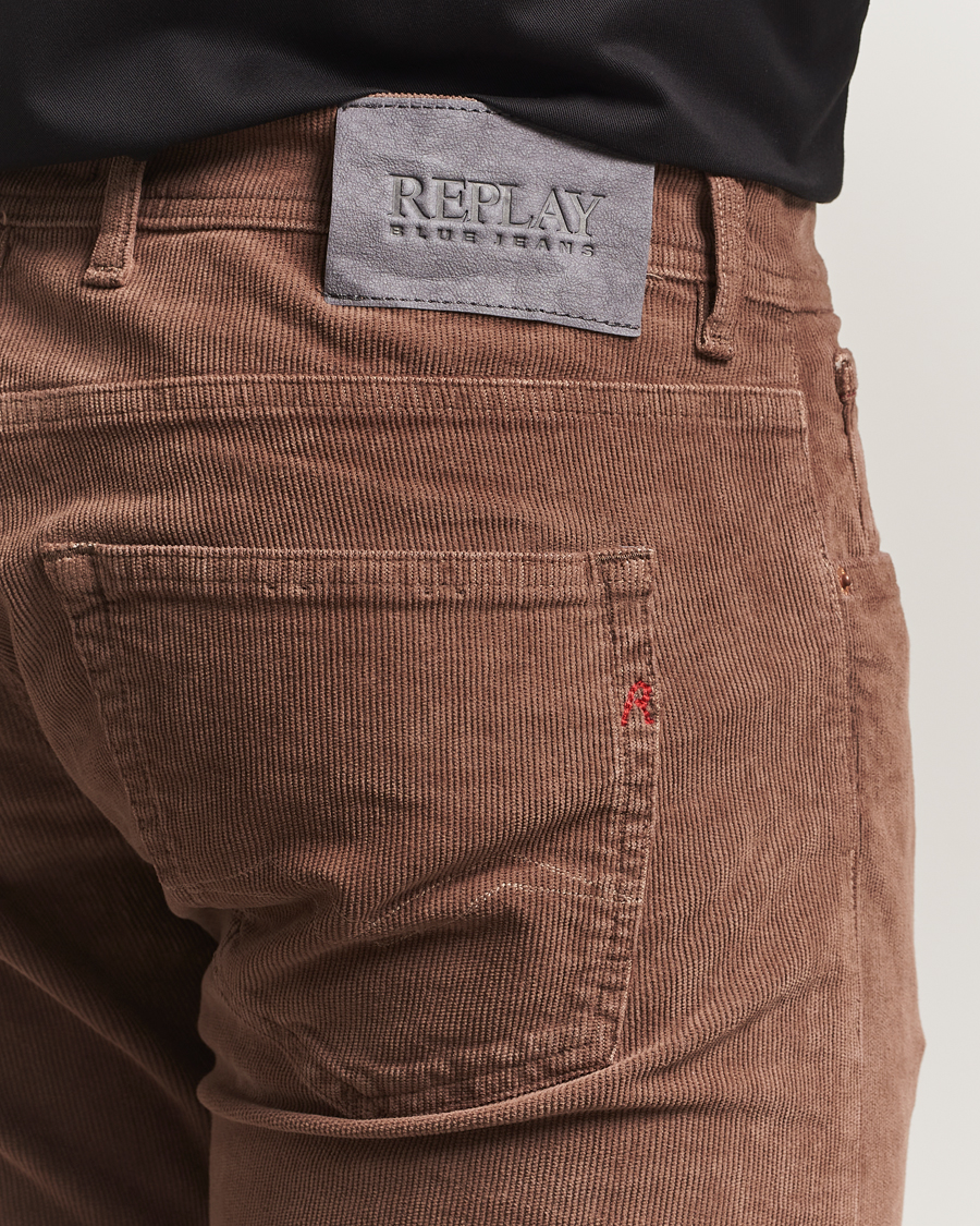 Homme | Pantalons | Replay | Grover Corduroy 5-Pocket Pants Biscuit Brown