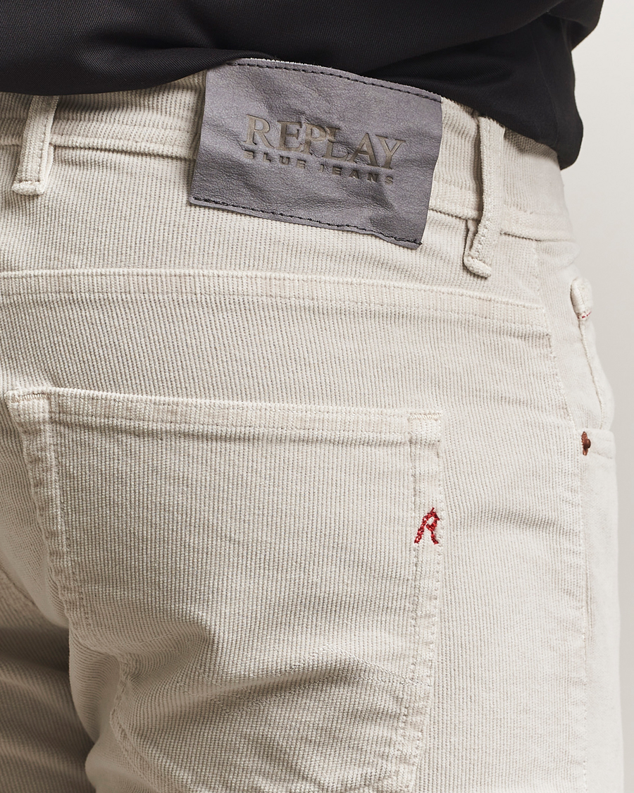Homme | Pantalons | Replay | Grover Corduroy 5-Pocket Pants Moon Grey