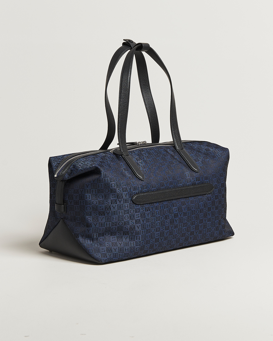 Homme | Sacs | Smythson | Canvas Stamp Small Travel Bag Navy