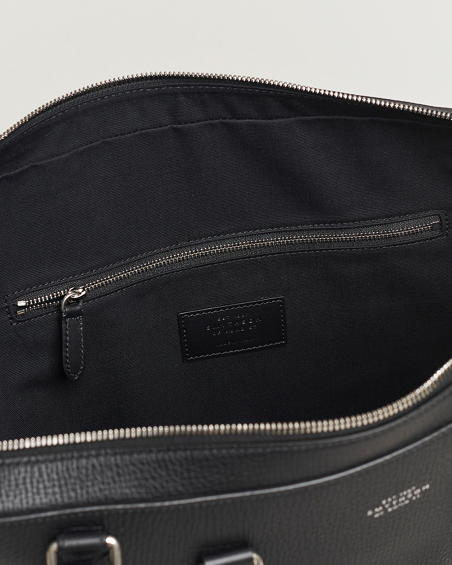 Homme | Sacs | Smythson | Ludlow Slim Briefcase With Zip Front Black