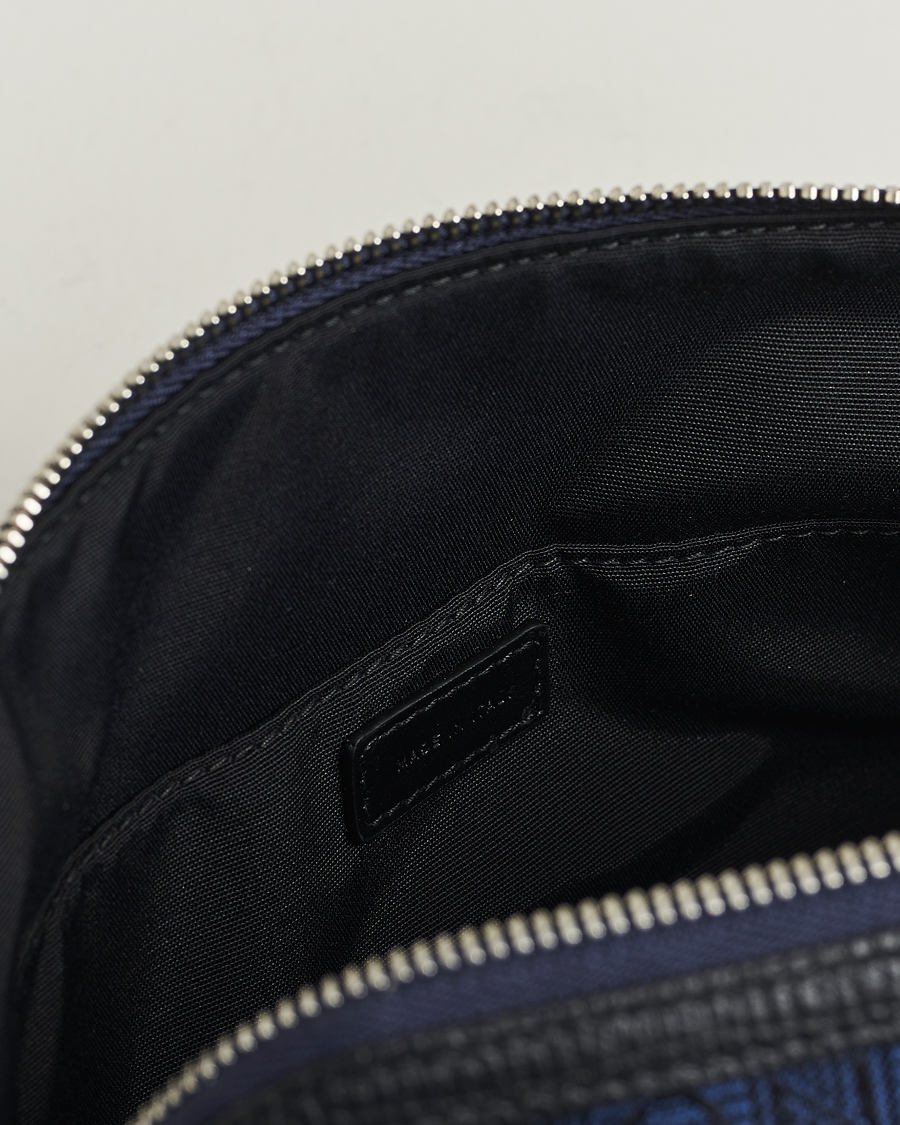 Homme | Smythson Canvas Stamp Travel Pouch Navy | Smythson | Canvas Stamp Travel Pouch Navy