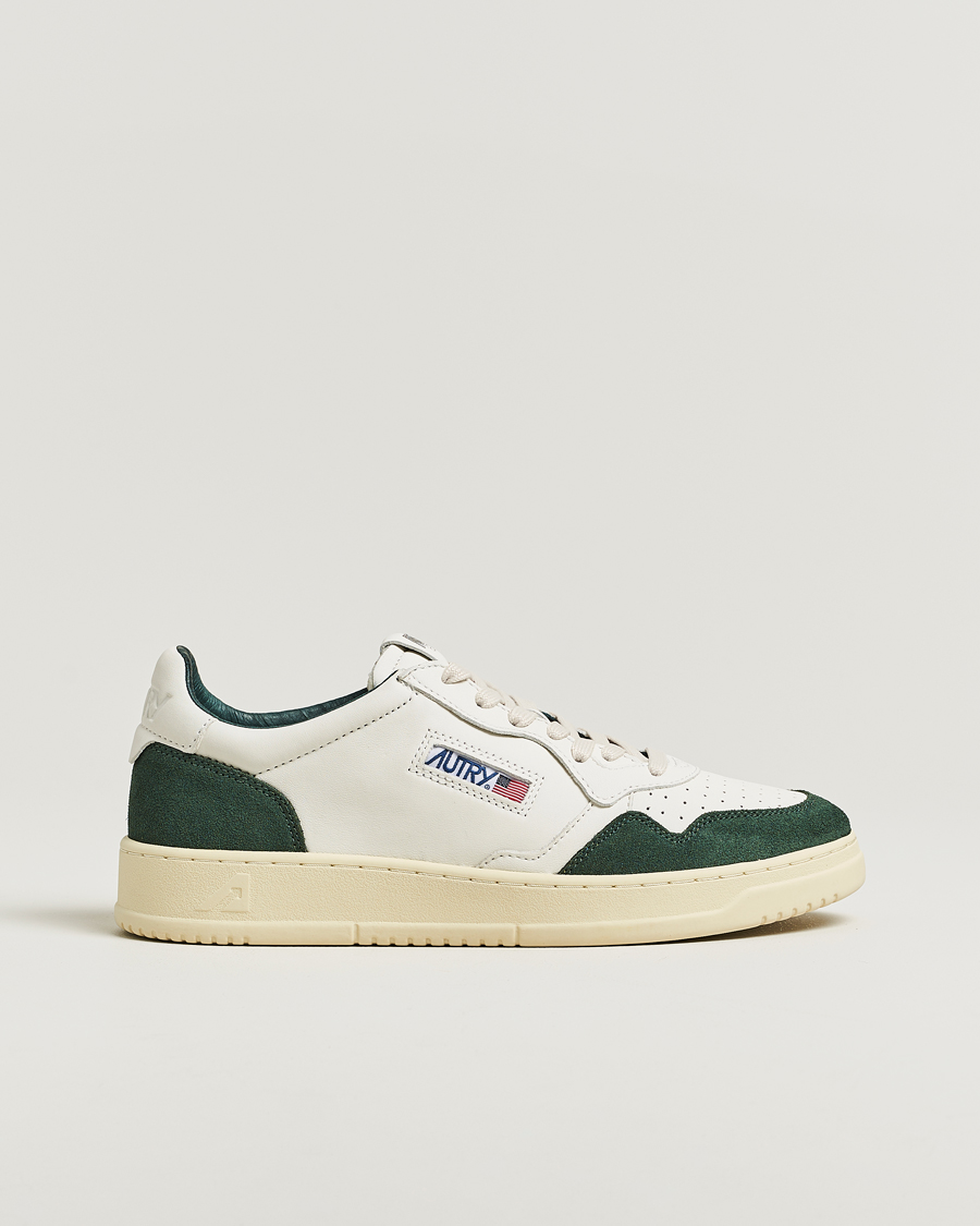 Homme | Baskets | Autry | Medalist Low Sneaker White/Bottle Green