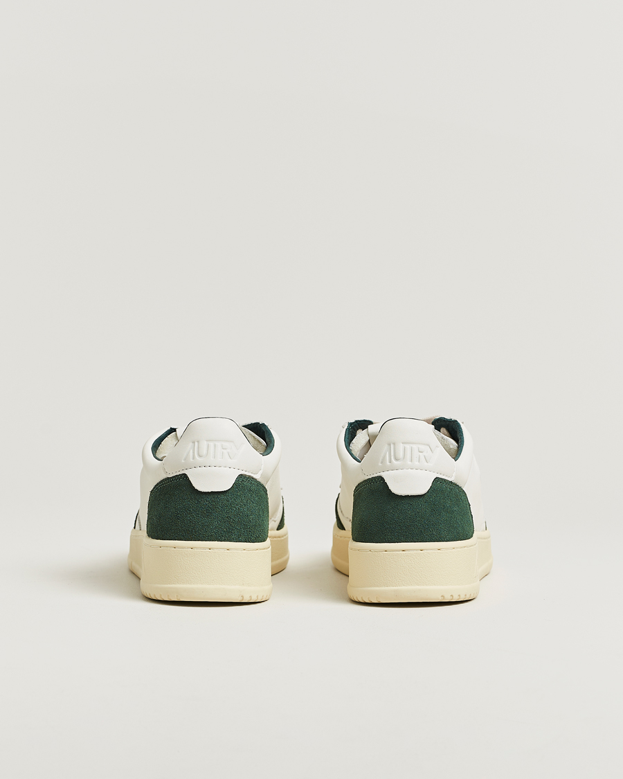 Homme | Baskets | Autry | Medalist Low Sneaker White/Bottle Green