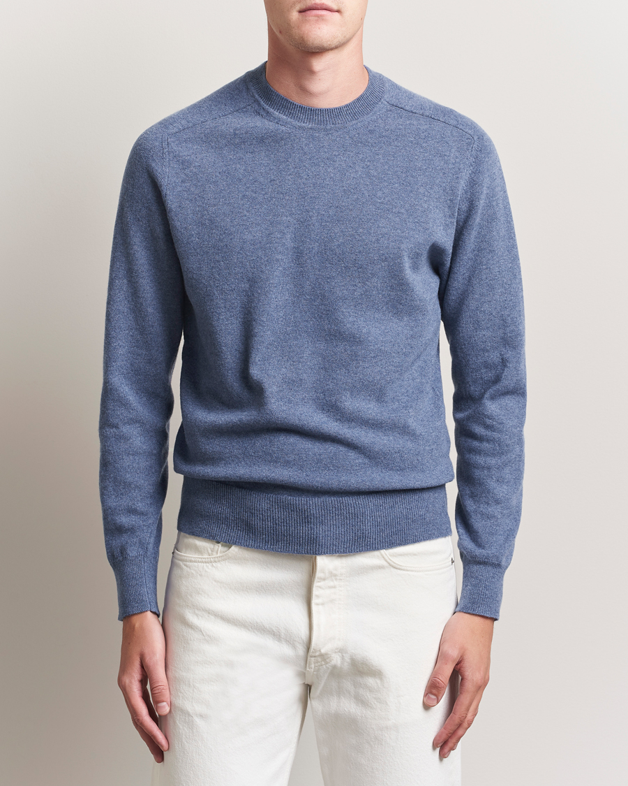 Homme | Pulls Et Tricots | Altea | Wool/Cashmere Crew Neck Pullover Blue