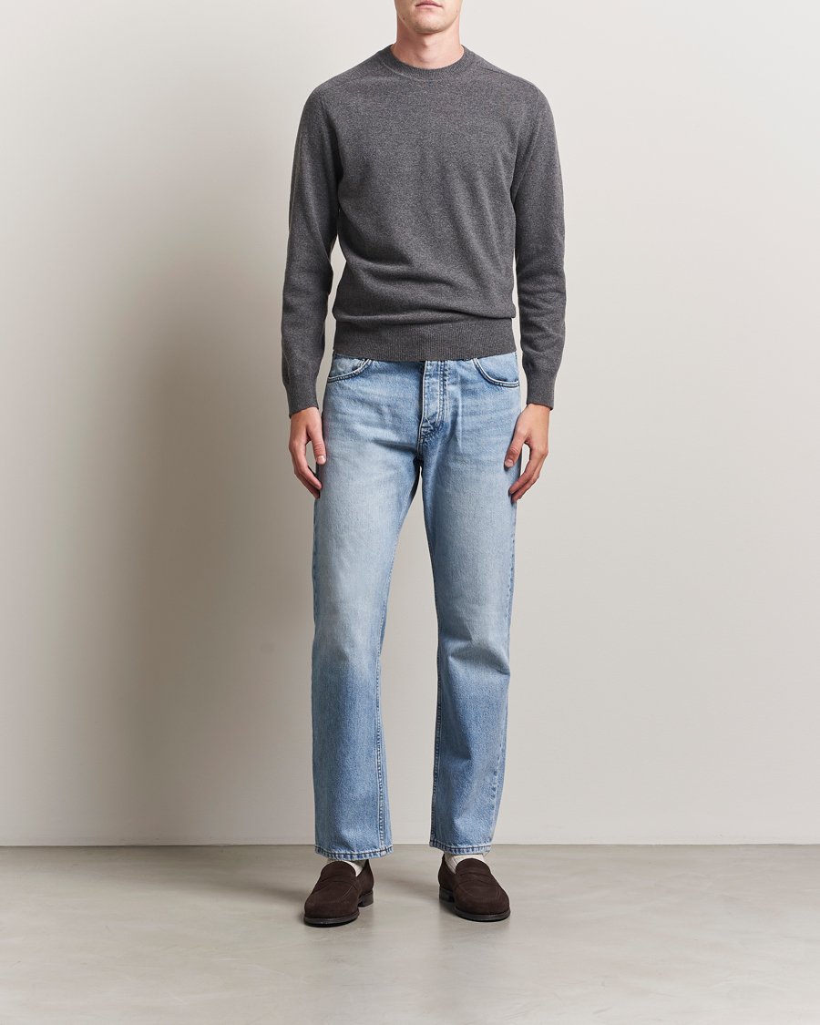 Homme | Pulls Et Tricots | Altea | Wool/Cashmere Crew Neck Pullover Charcoal