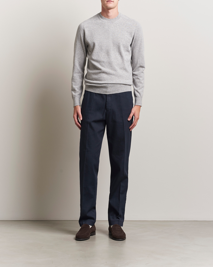 Homme | Pulls Et Tricots | Altea | Wool/Cashmere Crew Neck Pullover Light Grey