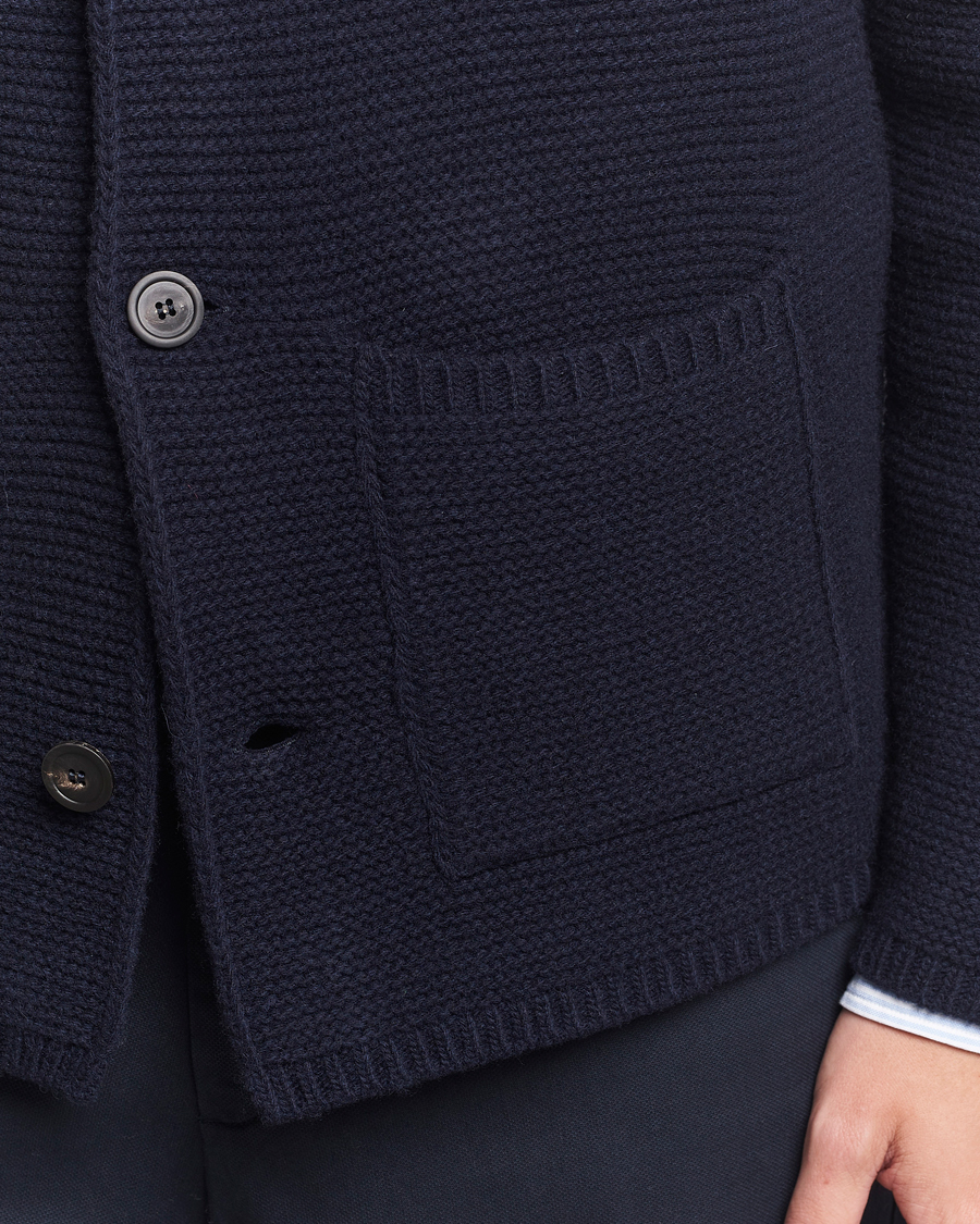 Homme | Pulls Et Tricots | Altea | Wool Cardigan Jacket Navy