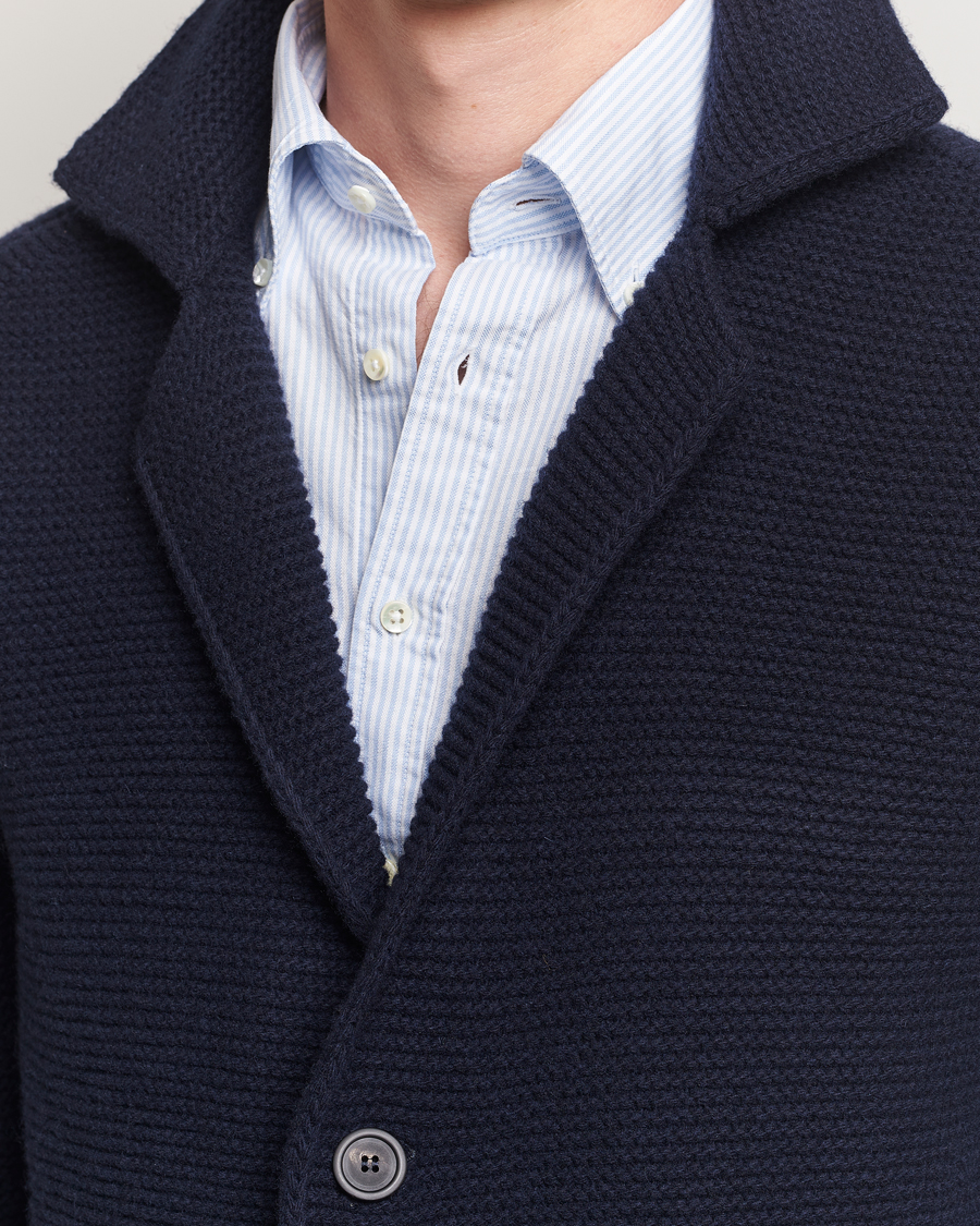 Homme | Pulls Et Tricots | Altea | Wool Cardigan Jacket Navy