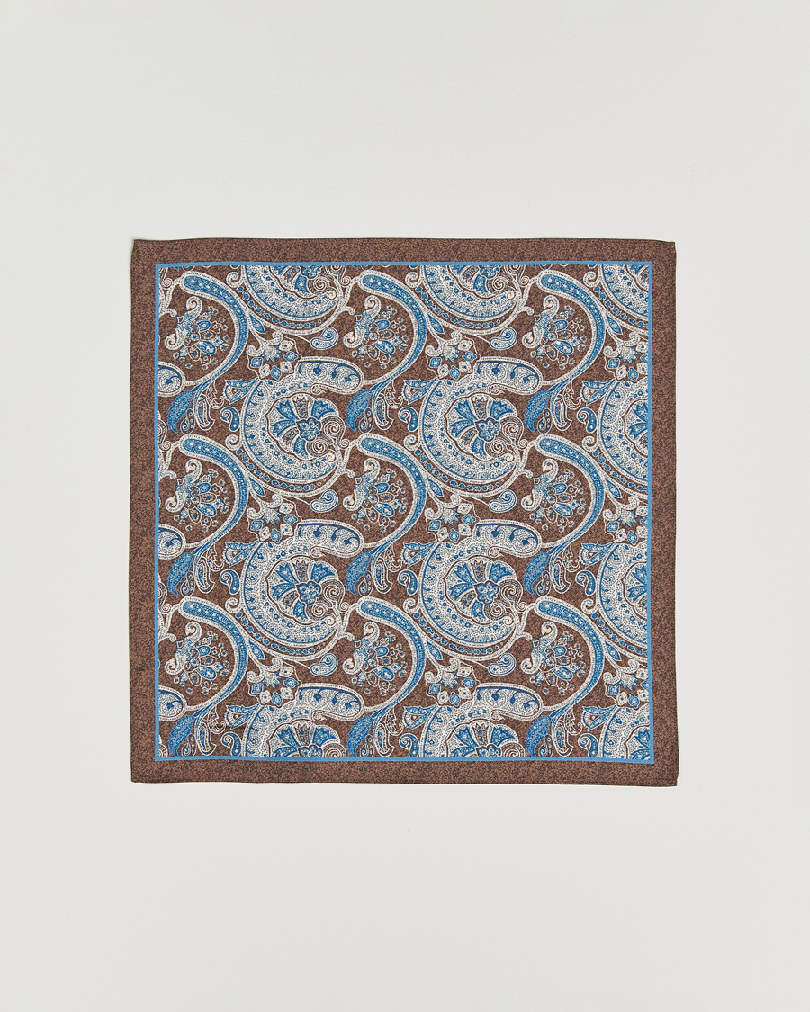 Homme | Cravates | Amanda Christensen | Box Set Silk 8 cm Tie And Pocket Square Brown